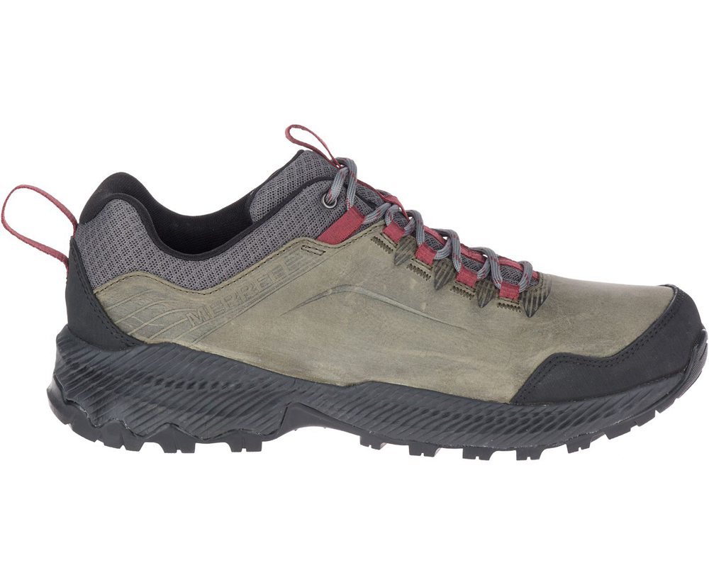 Buty Trekkingowe Merrell Męskie Oliwkowe/Czarne - Forestbound - 840569-YIN